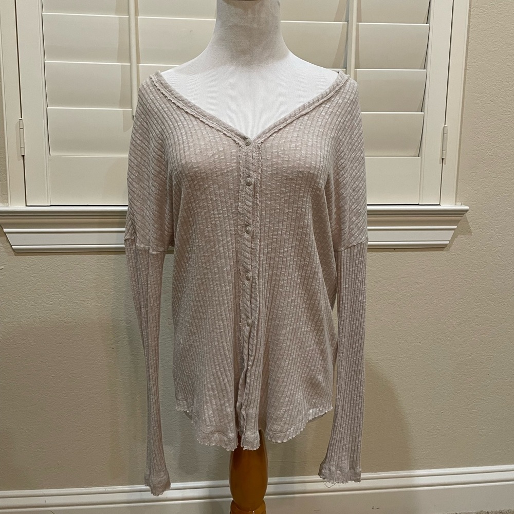 BP Women’s Fine Knit V-Neck Henley